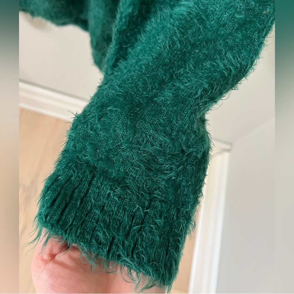 Show Me Your MuMu Green Eyelash Sweater - Picture 4 of 4